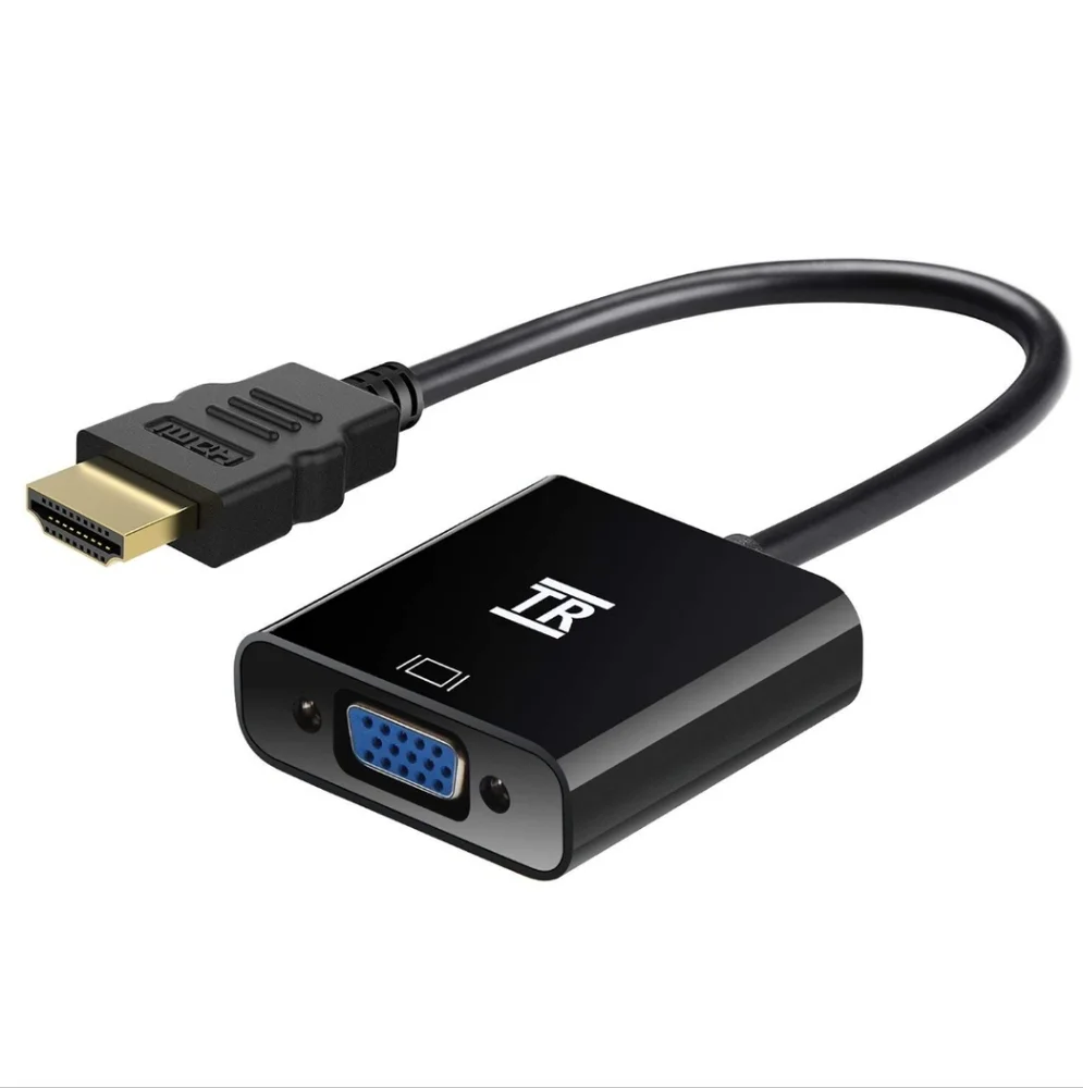 TechRise Gold Plated HDMI to VGA (Male to Female) Converter NWT SO